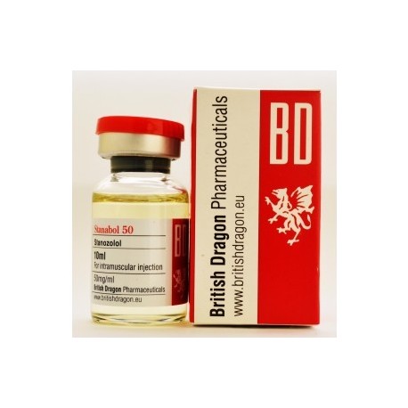 Stanabol 50, (British Dragon) 500 mg / 10 ml